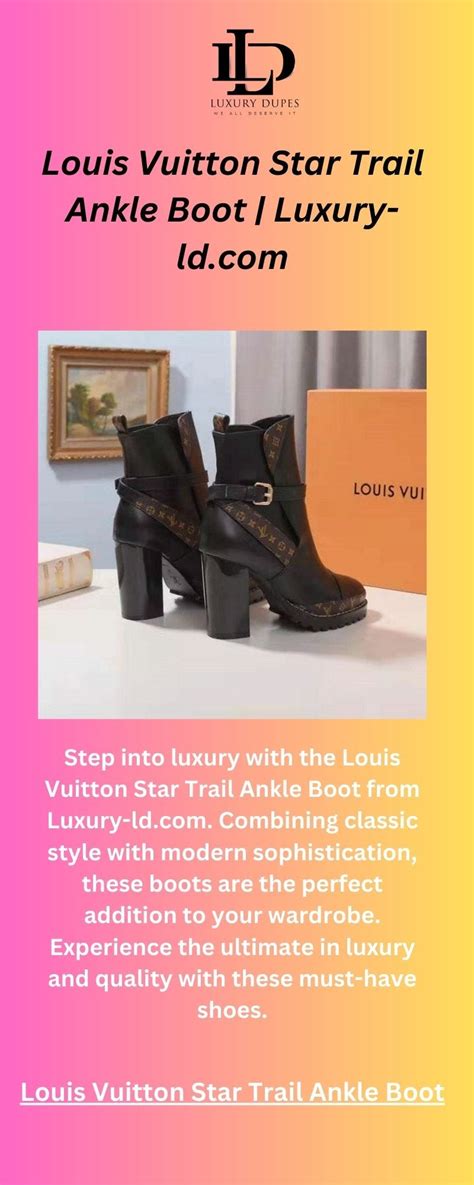 Louis Vuitton Star Trail Ankle Boot Replica – Luxury Dupes